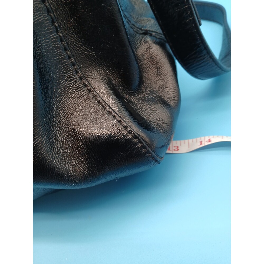 Kate Spade New York Glossy Patent Leather Handbag Black w Shoulder & Tote Straps - Picture 4 of 16